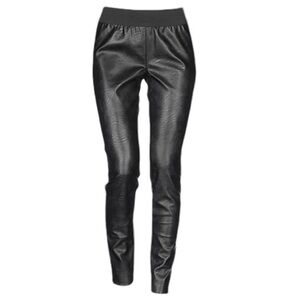 Stella McCartney Black Skin Free Skin Front Faux Leather Pants